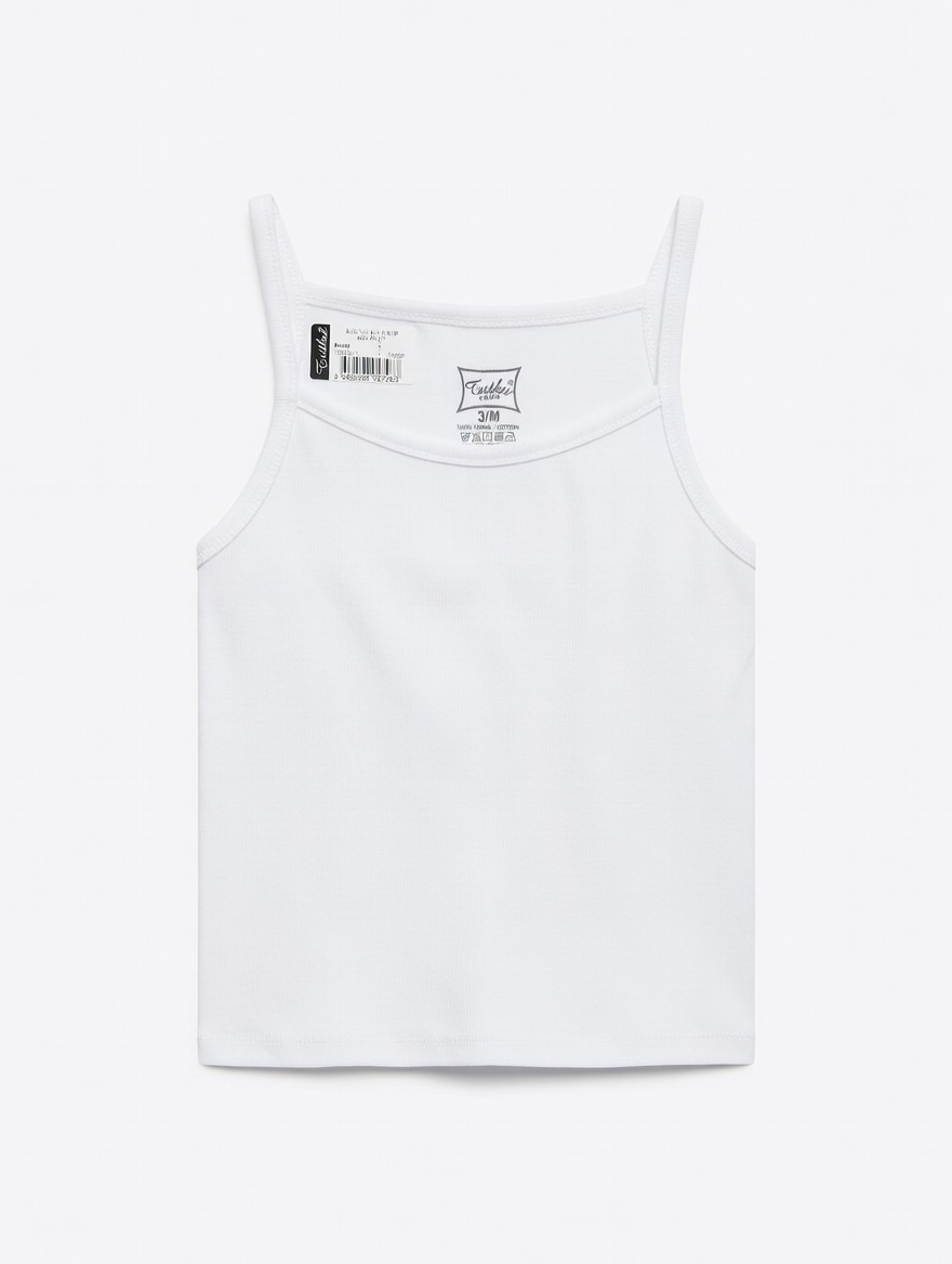 Tutku Bayan Atlet %100 Pamuk Üç Numarası Bayan Askılı Atlet