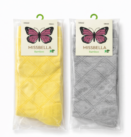 MissBella Marka Dikişsiz Bambu Dize Altı Çorap