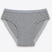 Tutku Dantelli kadın iç çamaşırı gri