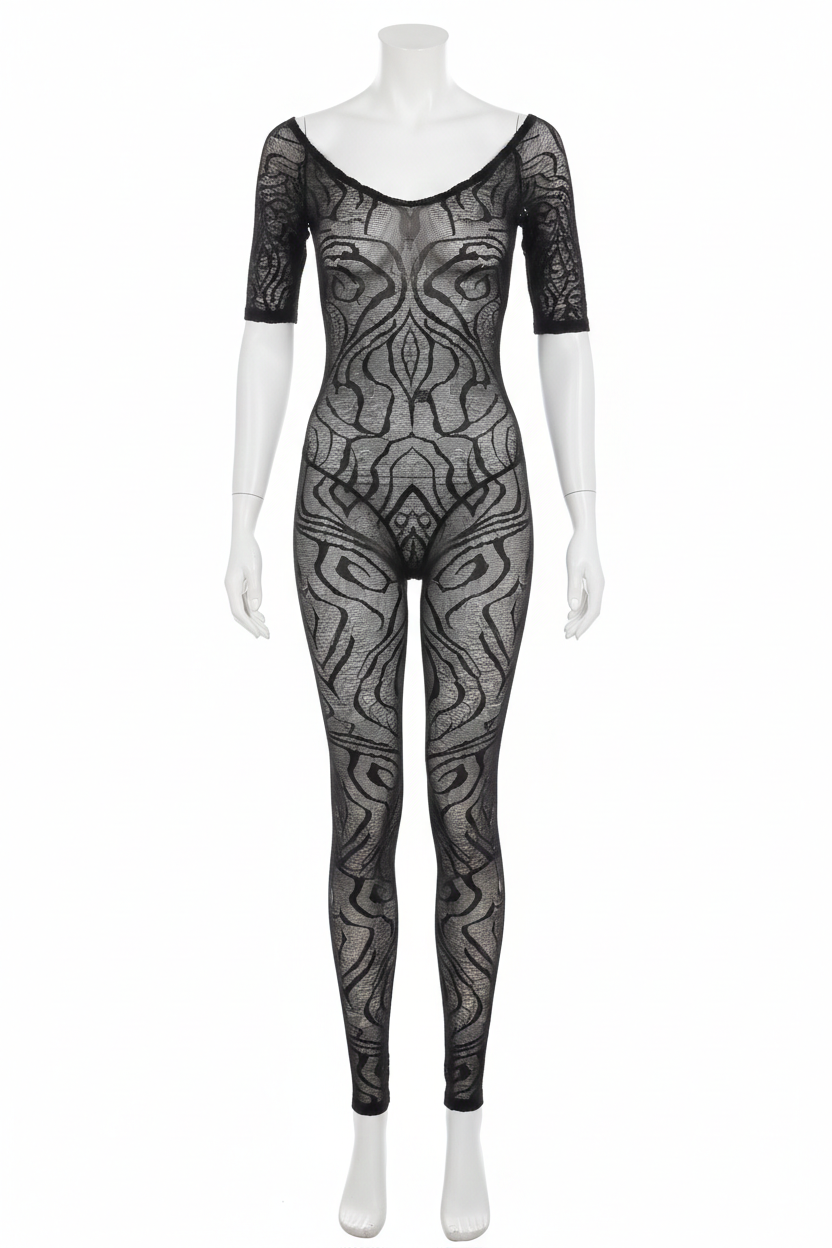 UMT Dantelli Body Çorap Takımı - Siyah (Art: 8896)